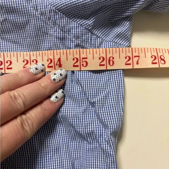 Ralph Lauren Shirt Men’s Size XXL Blue White Gingham Button Down Custom Fit - Picture 3 of 6